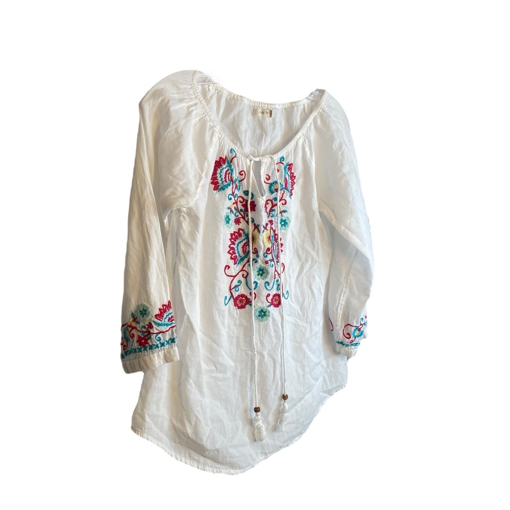 Kyla CIO Embroidered Blouse Size S MEXICANA - Picture 3 of 4